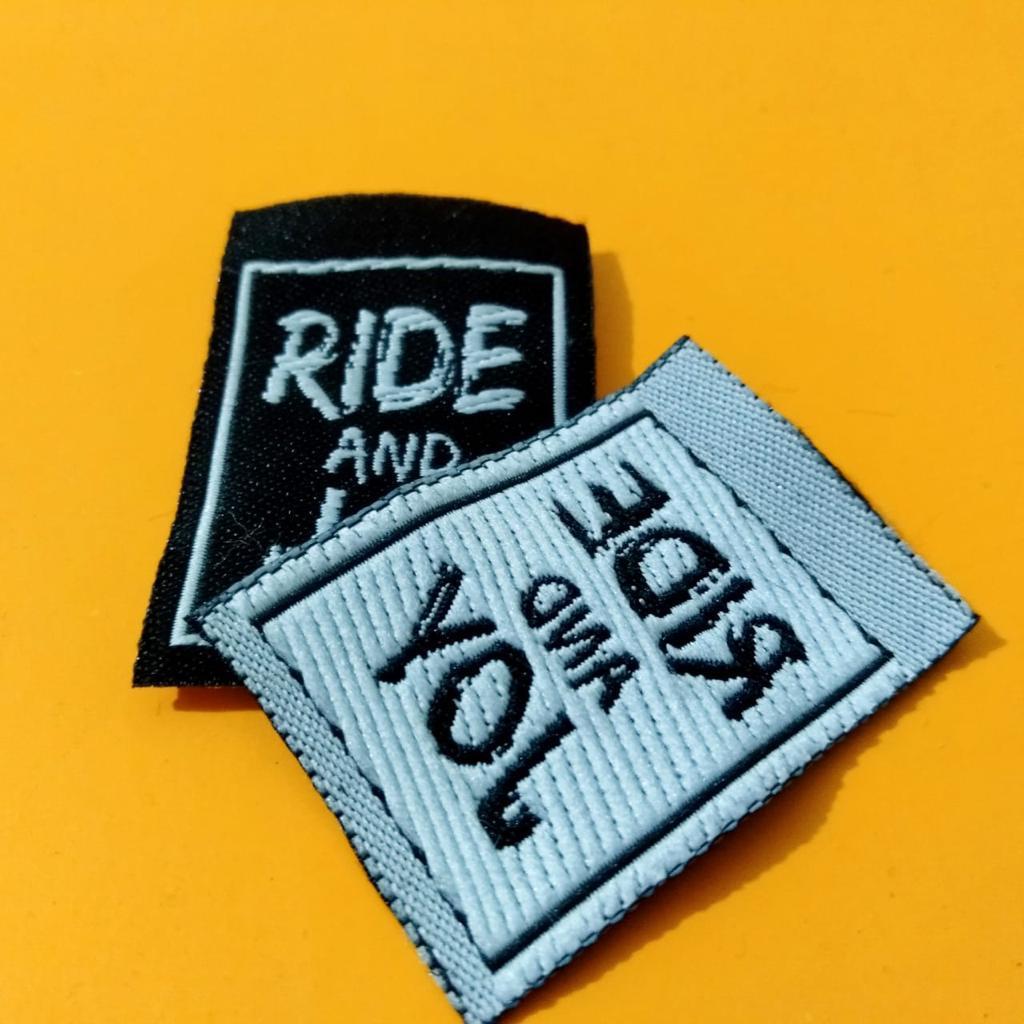 FREE DESIGN | Label Baju Label Merk label Bordir Woven Label Rajut Murah