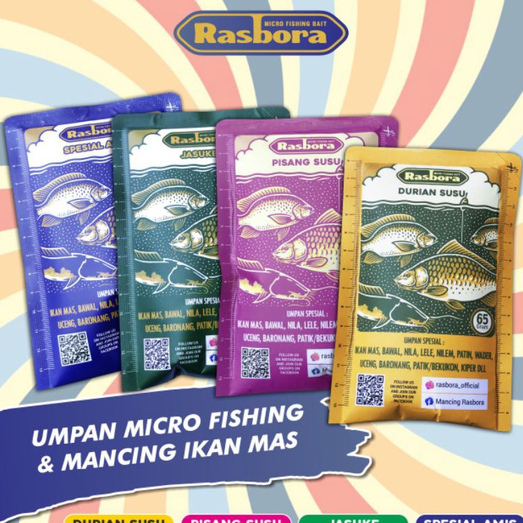 Belanja hemat Umpan ikan mas Rasbora Jasuke Spesial Amis Durian Susu Pisang Susu Kemasan 65gr