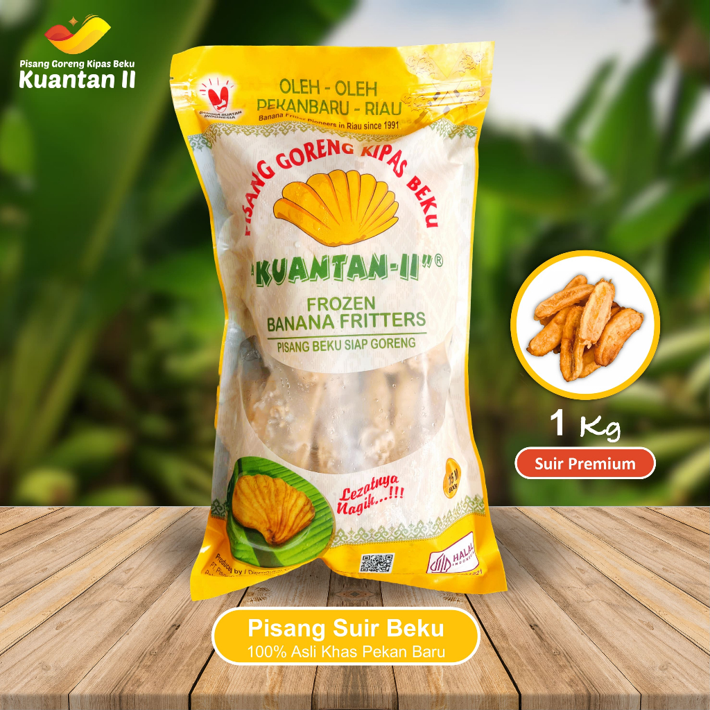 

Pisang Goreng Kipas Kuantan II Khas Pekanbaru | Pisang Suir Premium 1kg