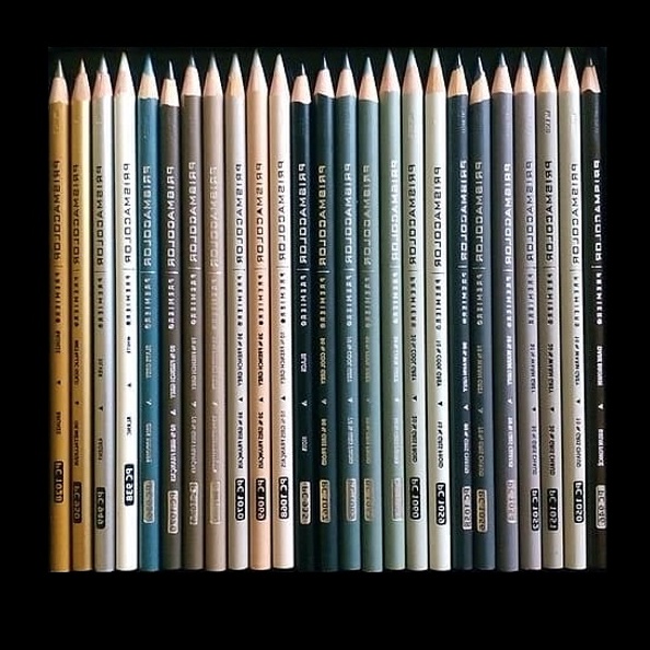 

KODE R46D Prismacolor Premier Soft Core Colored Pencils GRAY SCALE Satuan Pensil Warna Basic Oil Based Artist