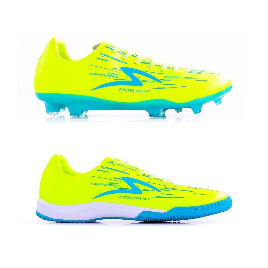 KODE W57R PROMO  SPECS LIGHTSPEED REBORN SEPATU BOLA  SEPATU FUTSAL SAFETY YELLOW COD ORIGINAL 224