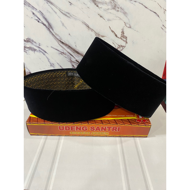 KOPIAH SONGKOK PECI UDENG SANTRI PREMIUM KOPIAH HITAM TINGGI 7,8,9,10