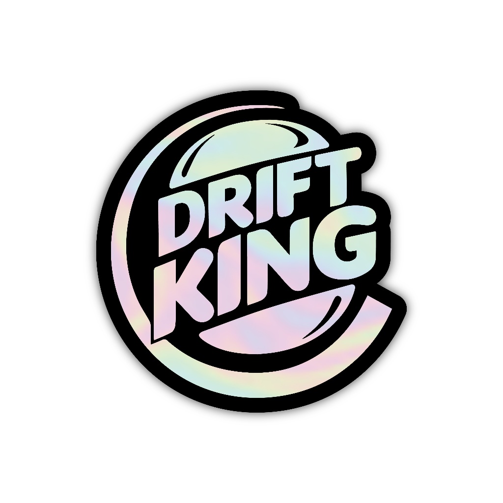 

Z219 sticker drift king aesthetic, stiker hologram satuan