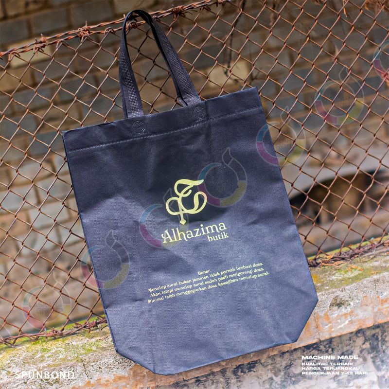 Tas goody bag Tas spunbond cetak Custom Cetak tas spunbond
