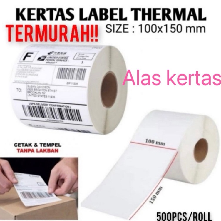 

Booming LABEL STICKER THERMAL 1 x 15MM ISI FULL 5pcs TERMURAH TERBARU ALAS KERTAS5