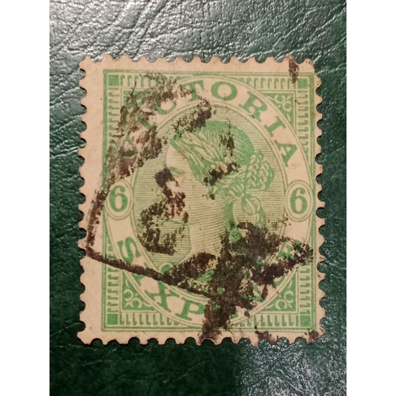 

Prangko Australia 6 Pence Victoria Tahun 1905 USED