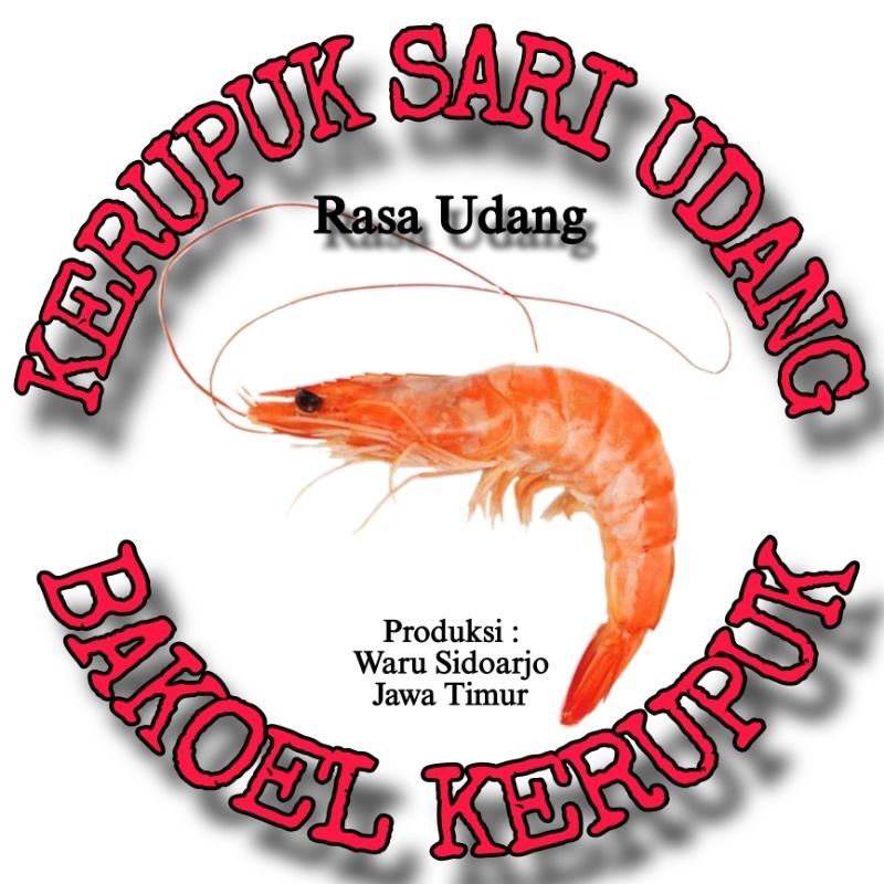 

Kerupuk Sari udang kemasan 250gr