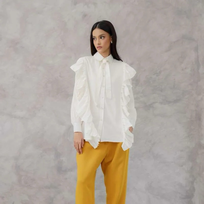 Calley Shirt Broken White Aleza Label