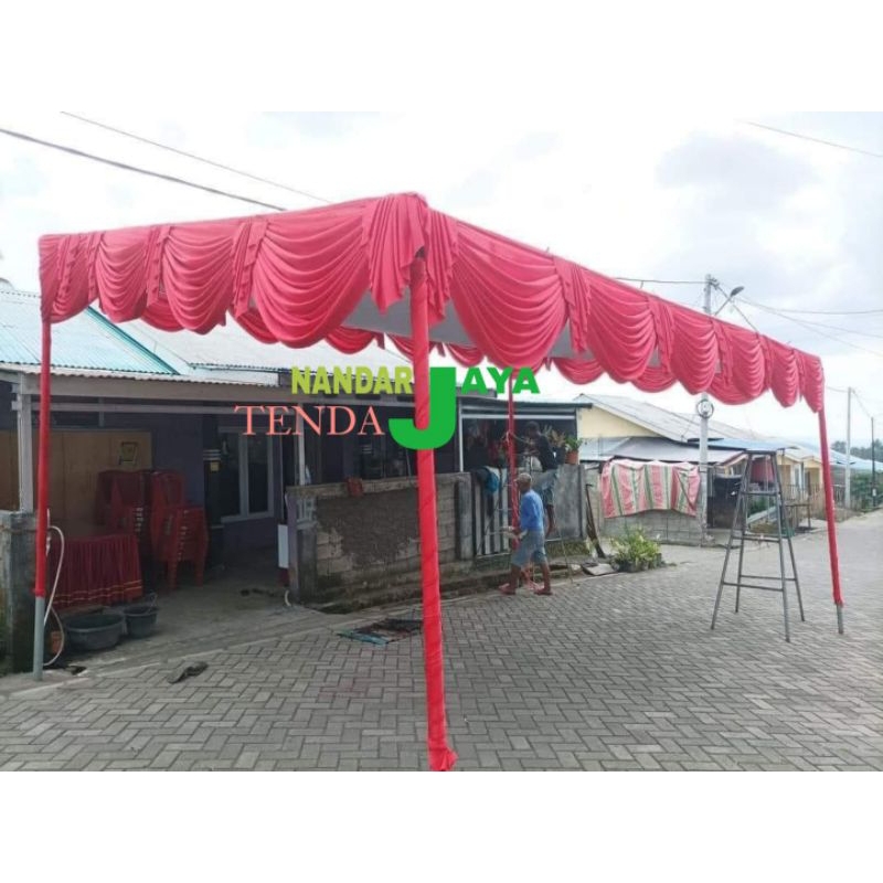 Plafon tenda datar pesta
