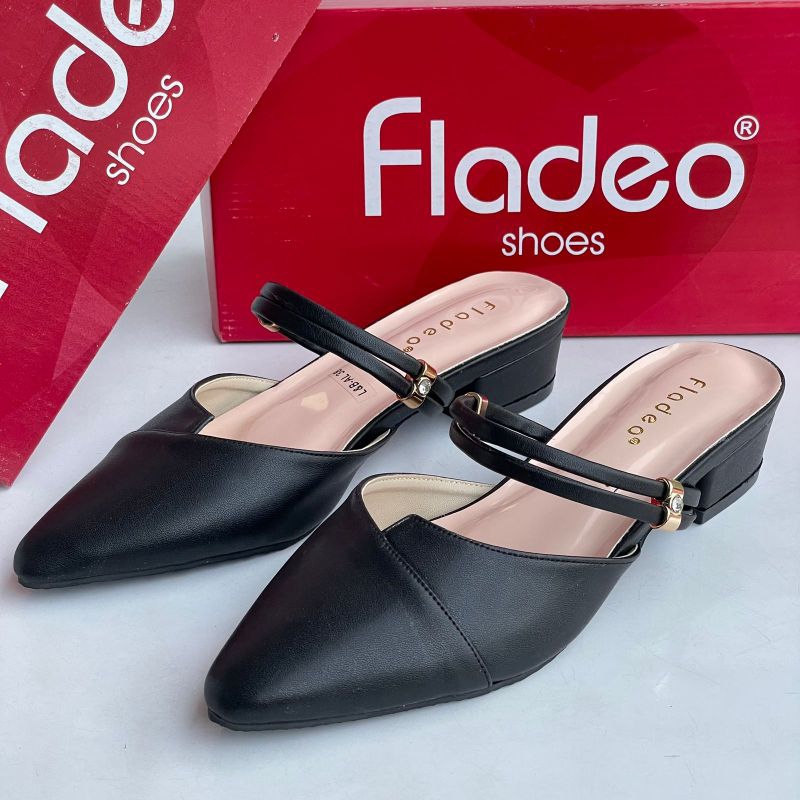 Selop wanita fladeo grade ori hak 3 cm berkualitas A01