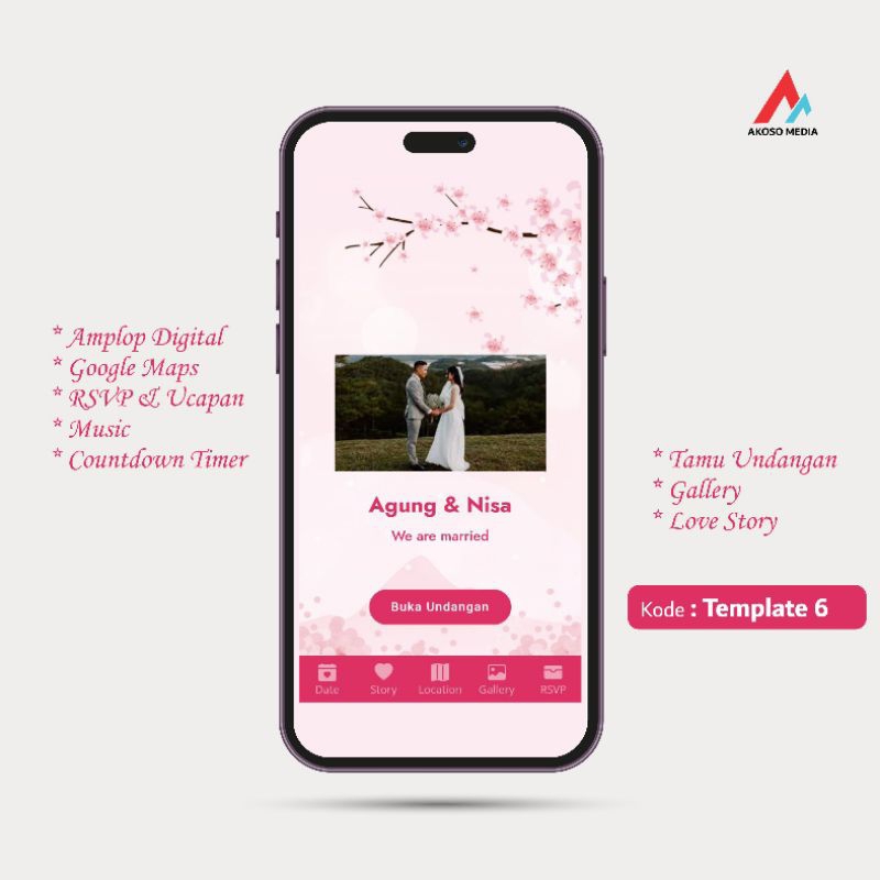 Undangan Website Pernikahan Digital - Wedding Invitation
