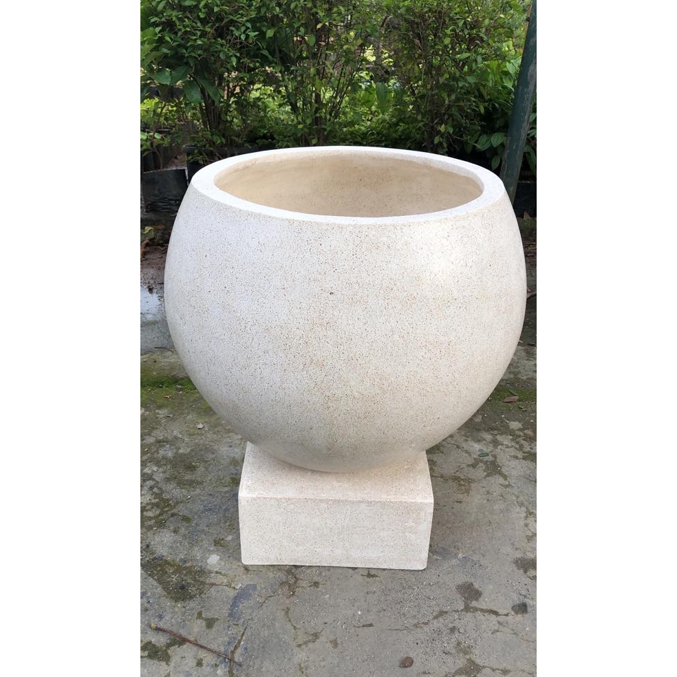 Harga Spesial Terazzo Bak Mandi Minimalis Teraso Gentong Tempat Air Tipe Melon Terbuat dari Marmer T