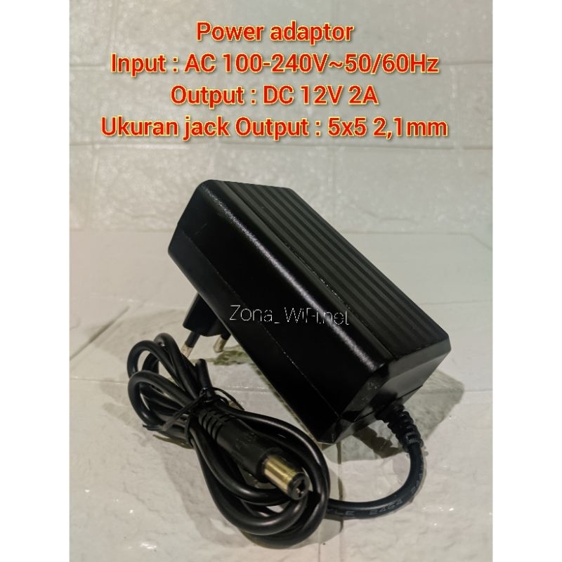 POWER ADAPTOR 12V 2A / 3,5A / 5A MURNI POWER SUPPLY CCTV