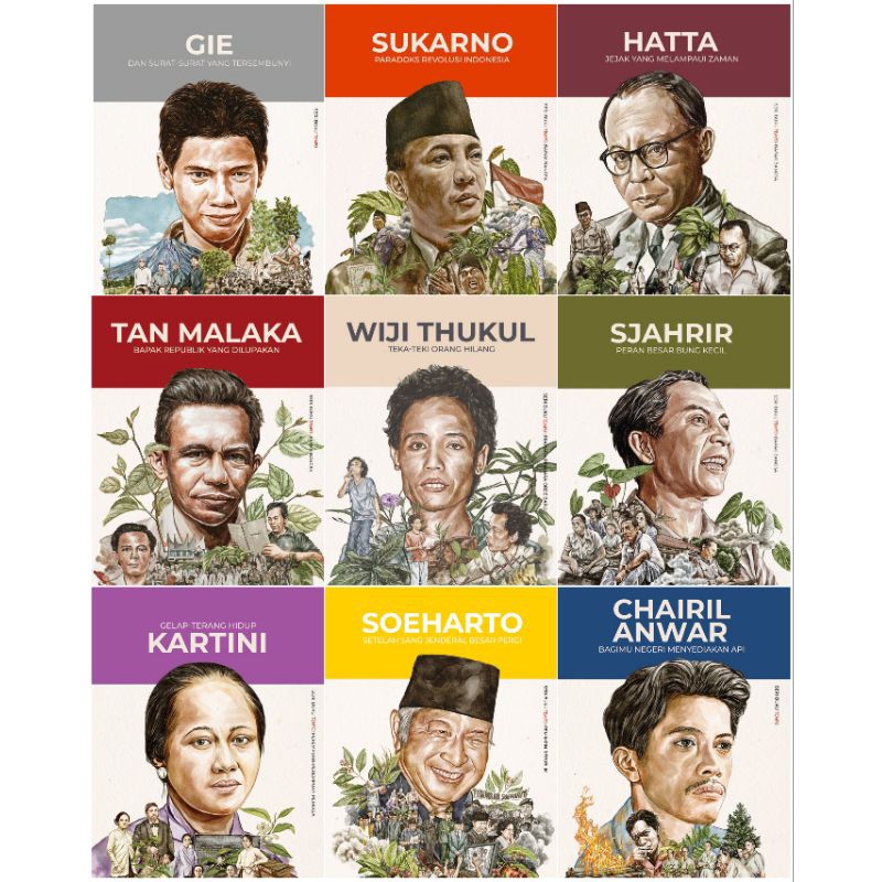 (KPG) (Original, Segel) Seri Buku Tempo: Gie, Sukarno, Hatta, Tan Malaka, Wiji Thukul, Sjahrir, Soeh