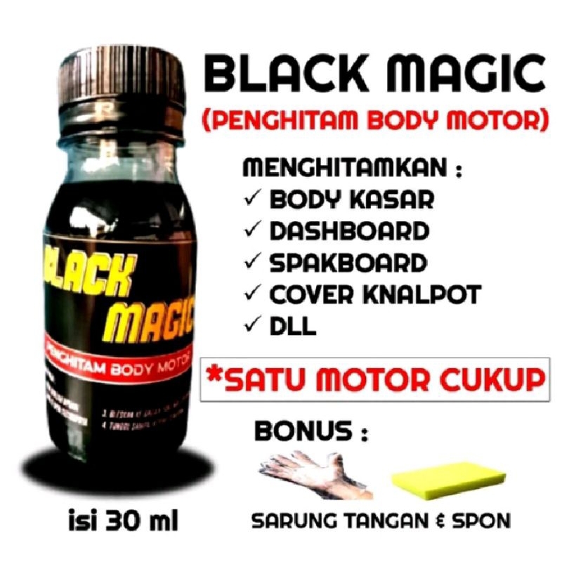 black magic, penghitam body motor