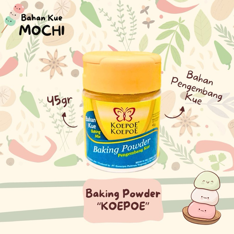 

Baking Powder Koepoe 45gr / Pengembang Kue Koepoe / Baking Powder Koepoe Koepoe 45gr