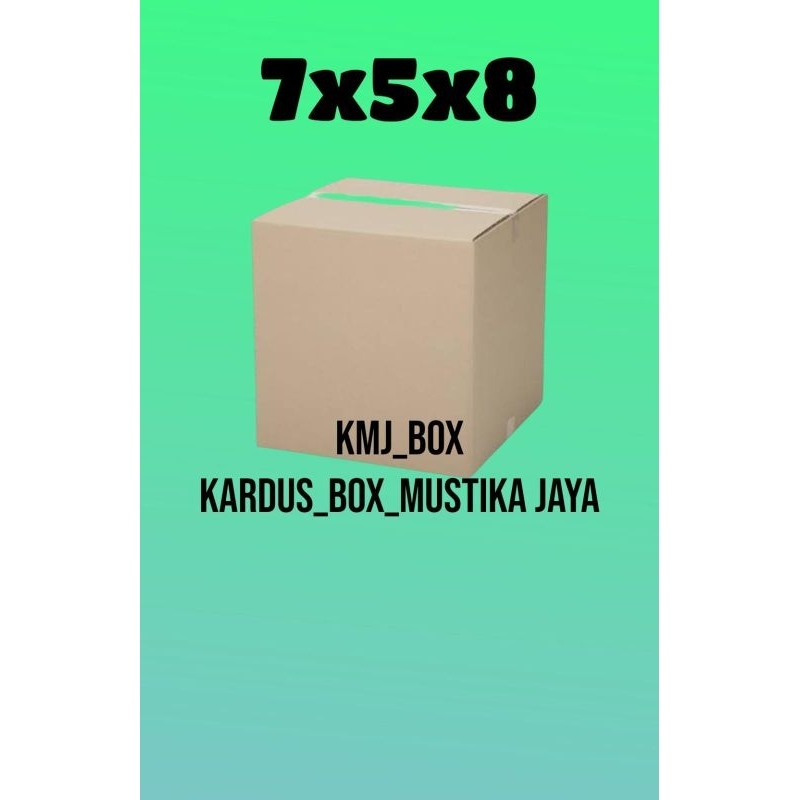 

Kardus box packing 7x5x8