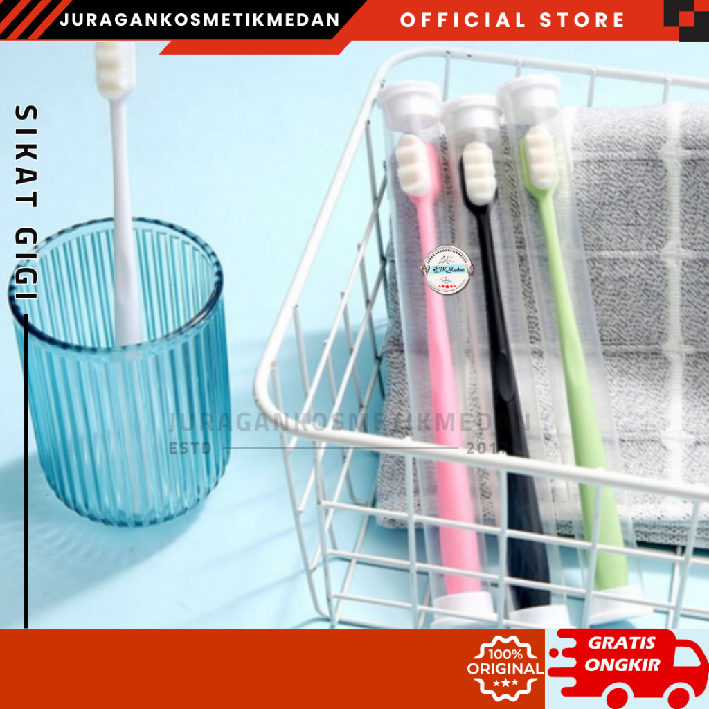 SIKAT GIGI JAPAN NANO TECH BULU MICRO EXTRA SOFT SIKAT GIGI TRAVELING NANO