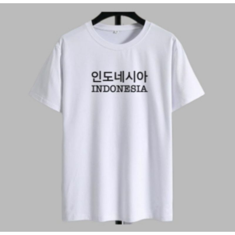 KAOS DISTRO INDONESIA TULISAN KOREA