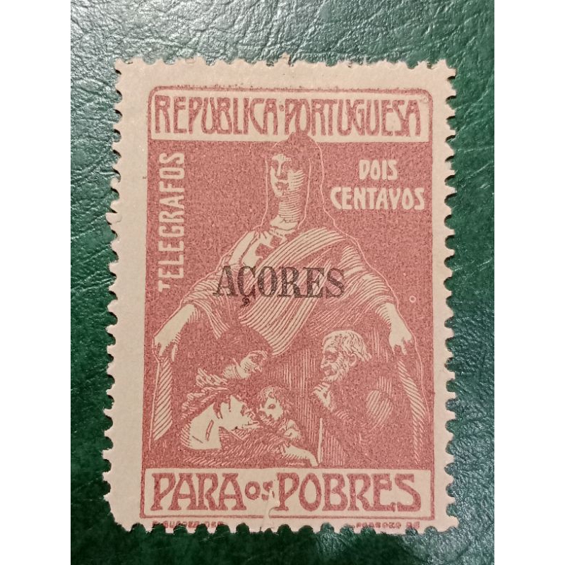 

Prangko Portugis Overprinted ACORES tahun 1915 UN USED