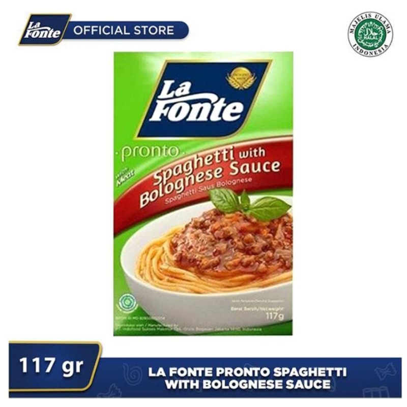 

LA FONTE SPAGHETTI INSTAN SAUS BOLOGNESE 117G