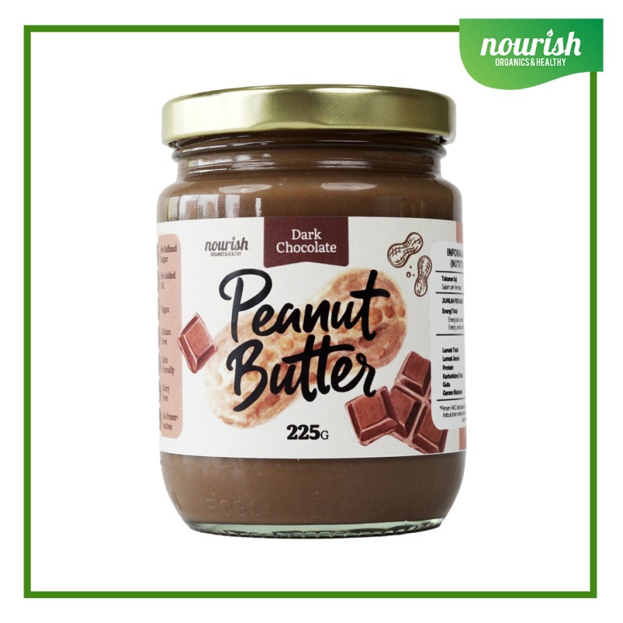 

Nourish Dark Chocolate Peanut Butter - 225 gr