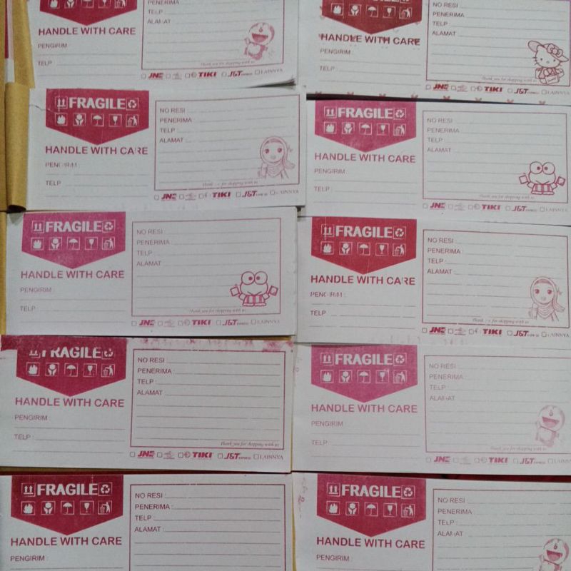 

KERTAS LABEL PENGIRIMAN PAKET ONLINE SHOP ISI 50 LEMBAR