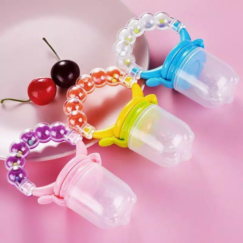 Empeng Dot Buah Anak Bayi Fruit kerincingan Teether Kompeng Pacifier Gigitan Bayi