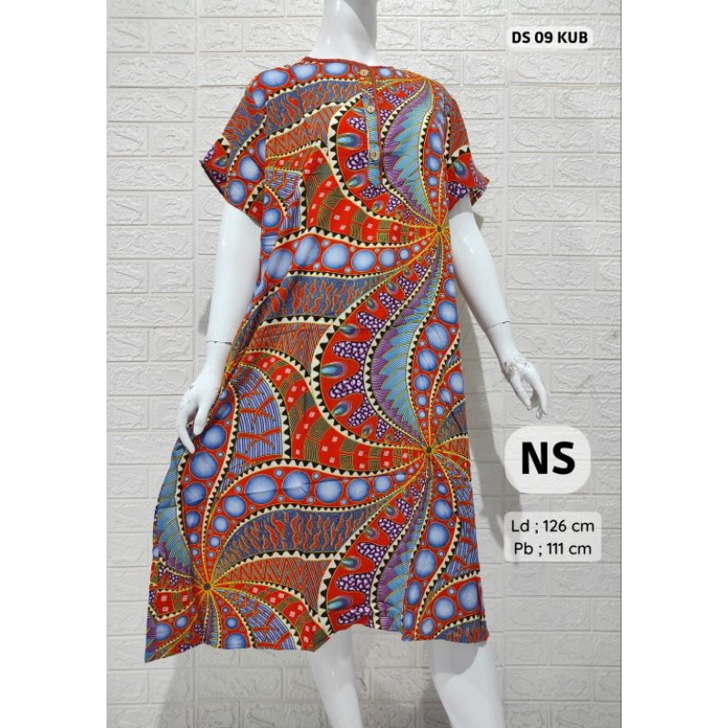 DASTER 09 BATIK KENCANA UNGU ASLI ORI LABEL BIRU