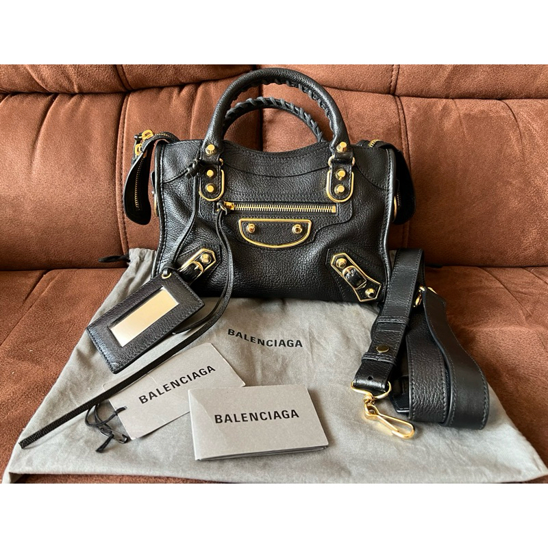Balenciaga Mini City Edge Black GHW Preloved