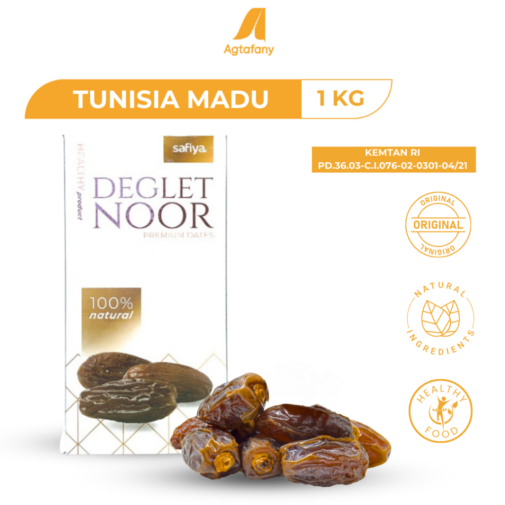 

1 kg Kurma Tunisia Madu Safiya | Kurma Ember Deglet Noor Tanpa Tangkai Premium Dates Original Oleh-Oleh Haji Umroh