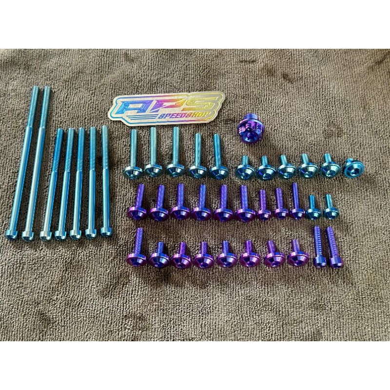 Baut Titanium Set Bagian Dalem Mesin Vario 125-150 Full Titanium