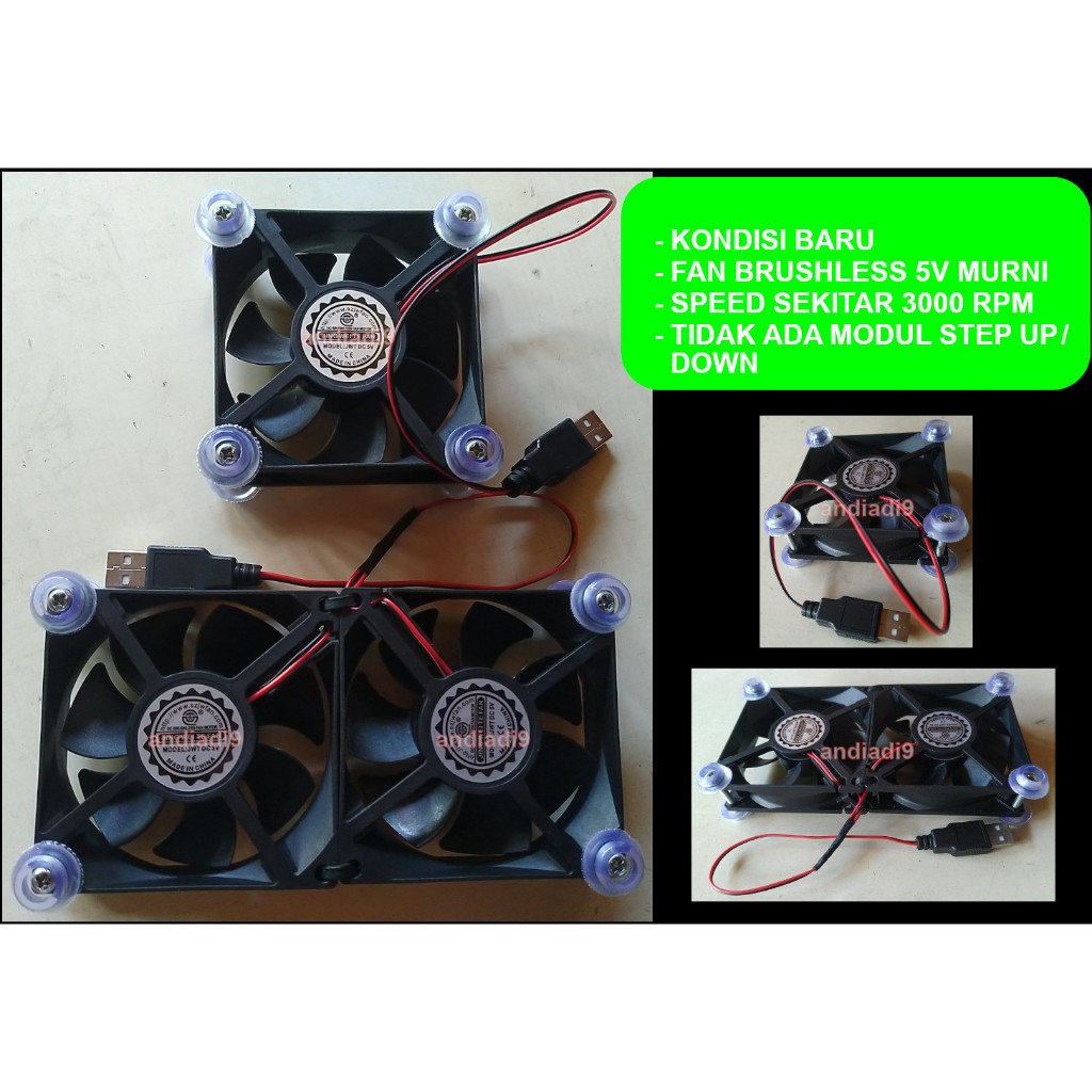 FAN USB DC 5V 5 VOLT 8 X 8 CM
