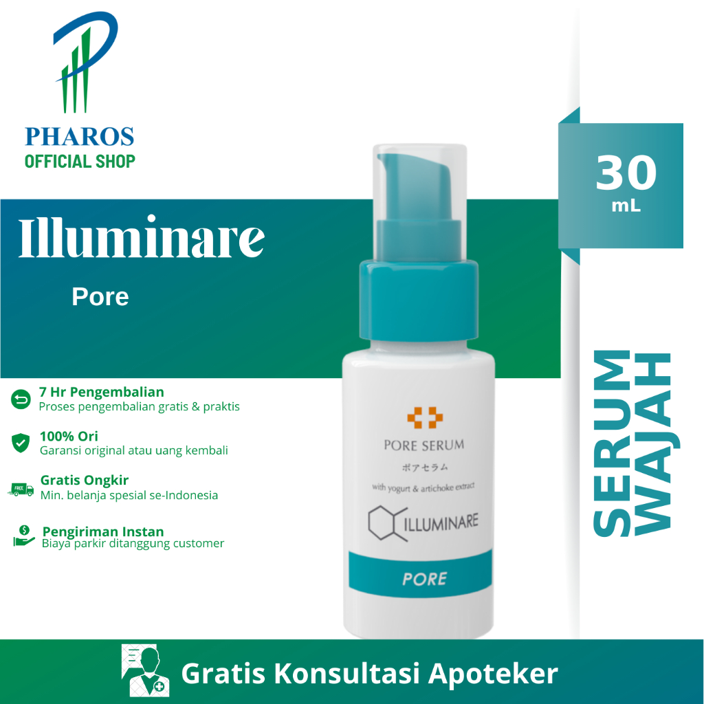 EXP DATE MAR 2025 Illuminare Pore Serum 30ml - Serum Wajah