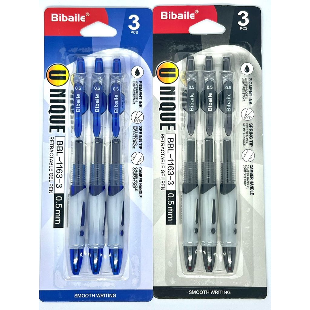 

PULPEN GEL 3PCS BIBAILE BBL-1163-3