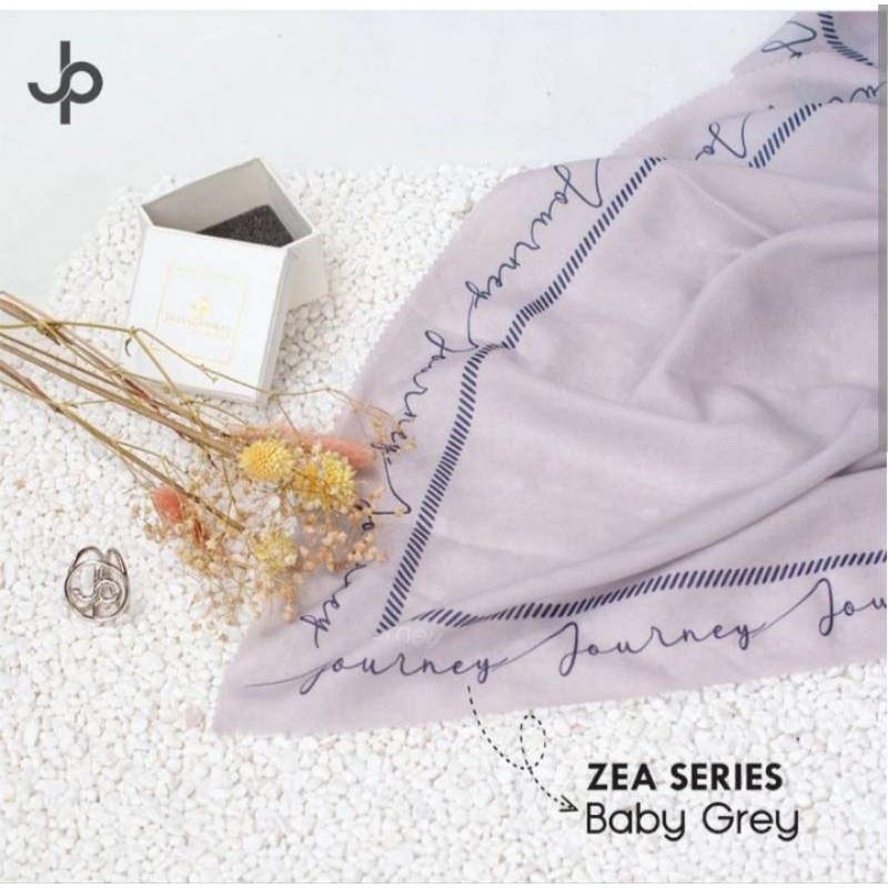 Zea Series Square Hijab by Journey Baby Grey
