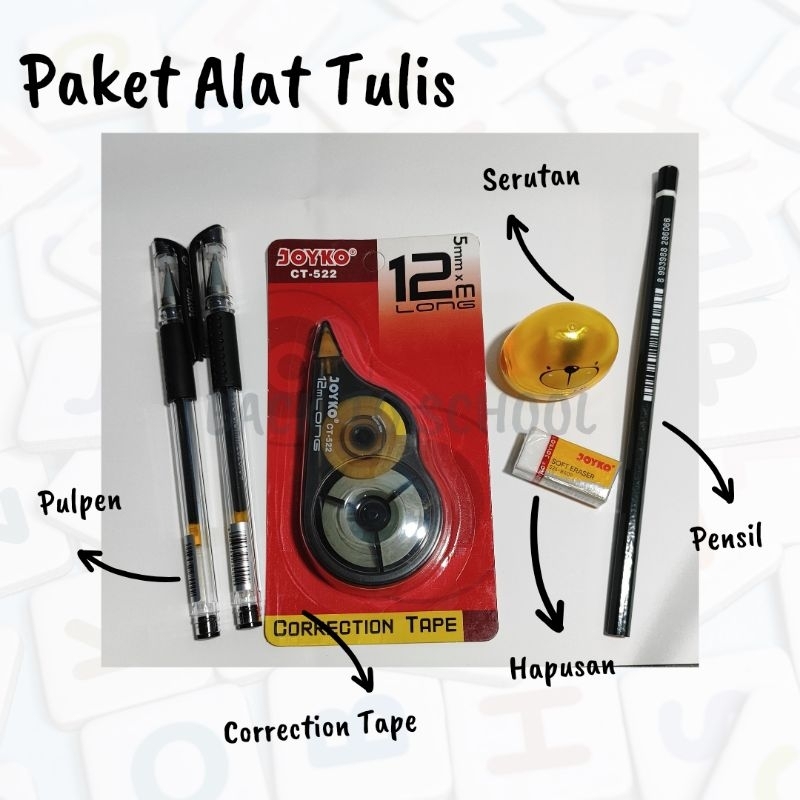 

Paket Alat Tulis Sekolah Lengkap 6 in 1 / Stationary Set