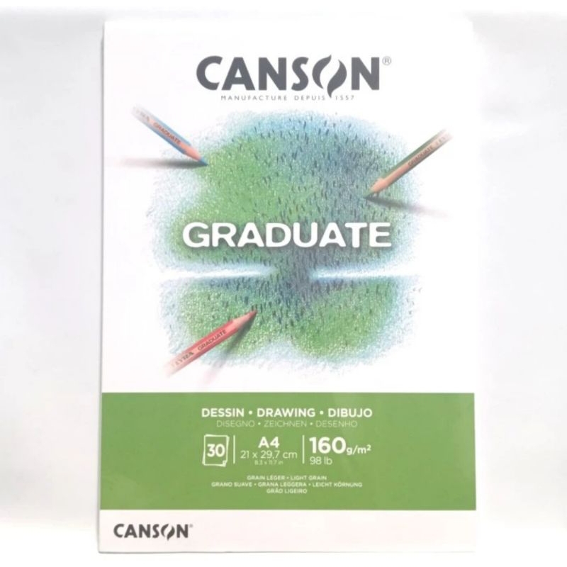 

Canson Graduate A4 Drawing 30 Sheets 160 Gsm