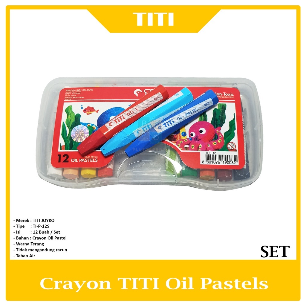 

TITI - Crayon Minya Oil Pastel 12 Warna - Set