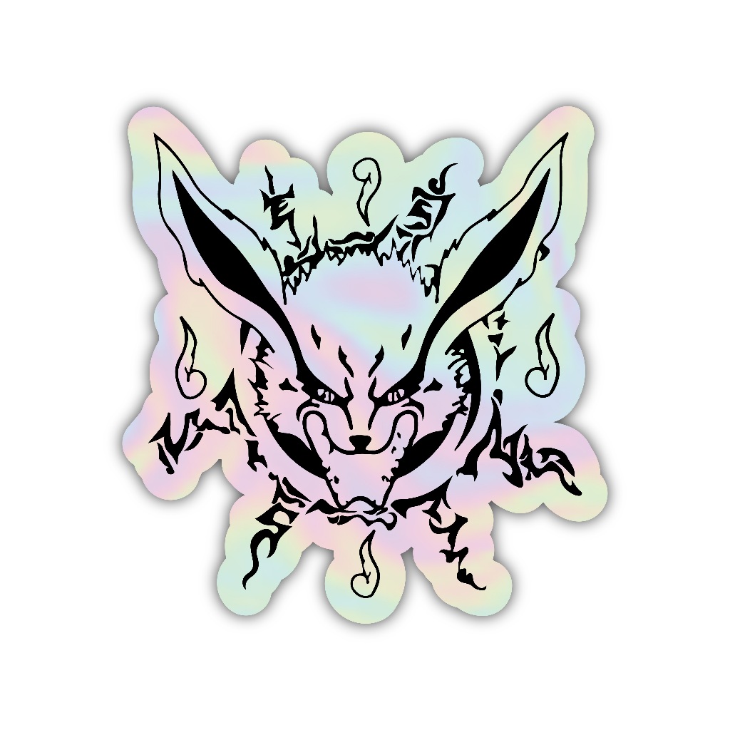 

Z259 sticker kurama anime naruto, stiker hologram satuan