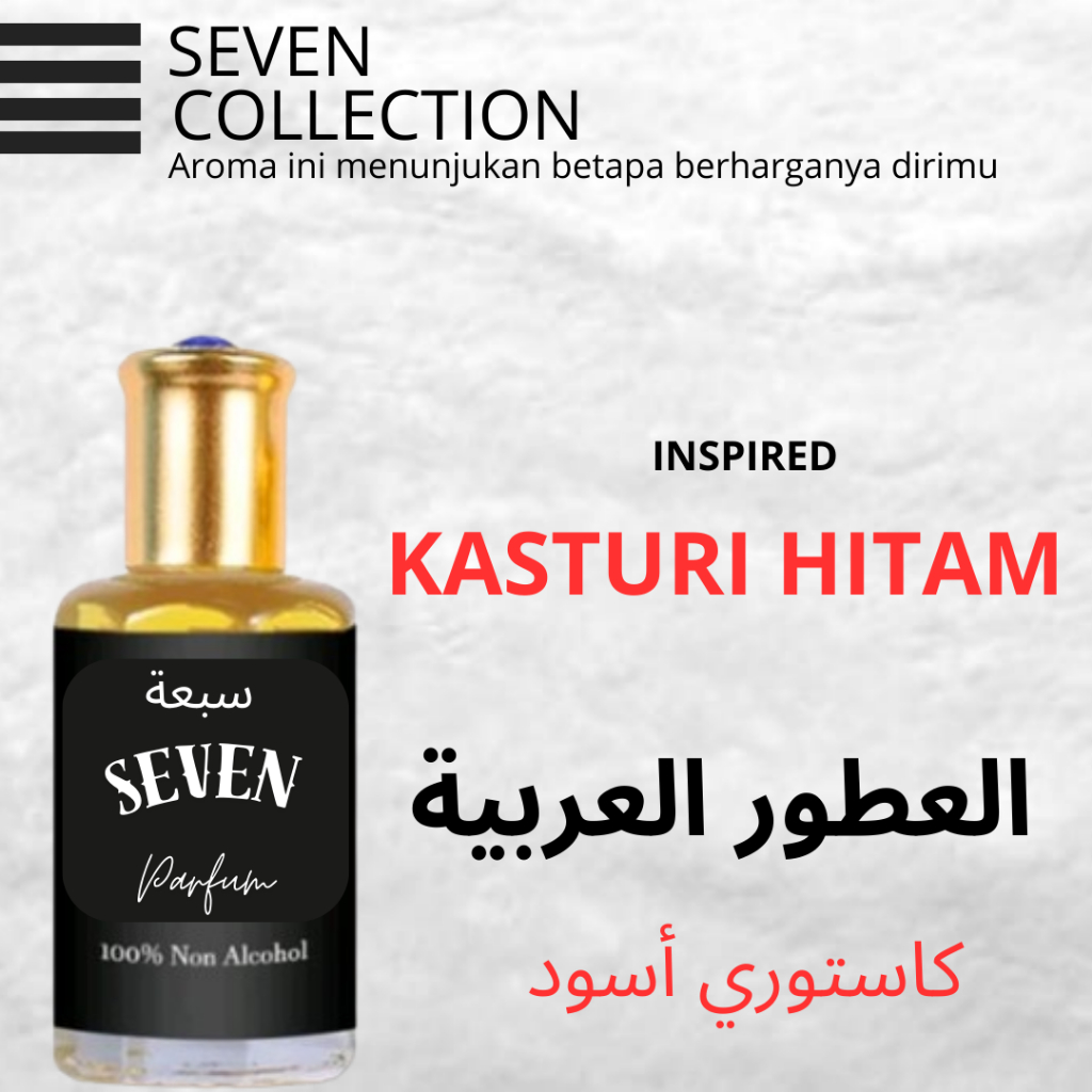 Parfum Kasturi Hitam Minyak Wangi Sholat Murni Non Alkohol Parfum Ibadah Arab Saudi Tahan 24 Jam 12 