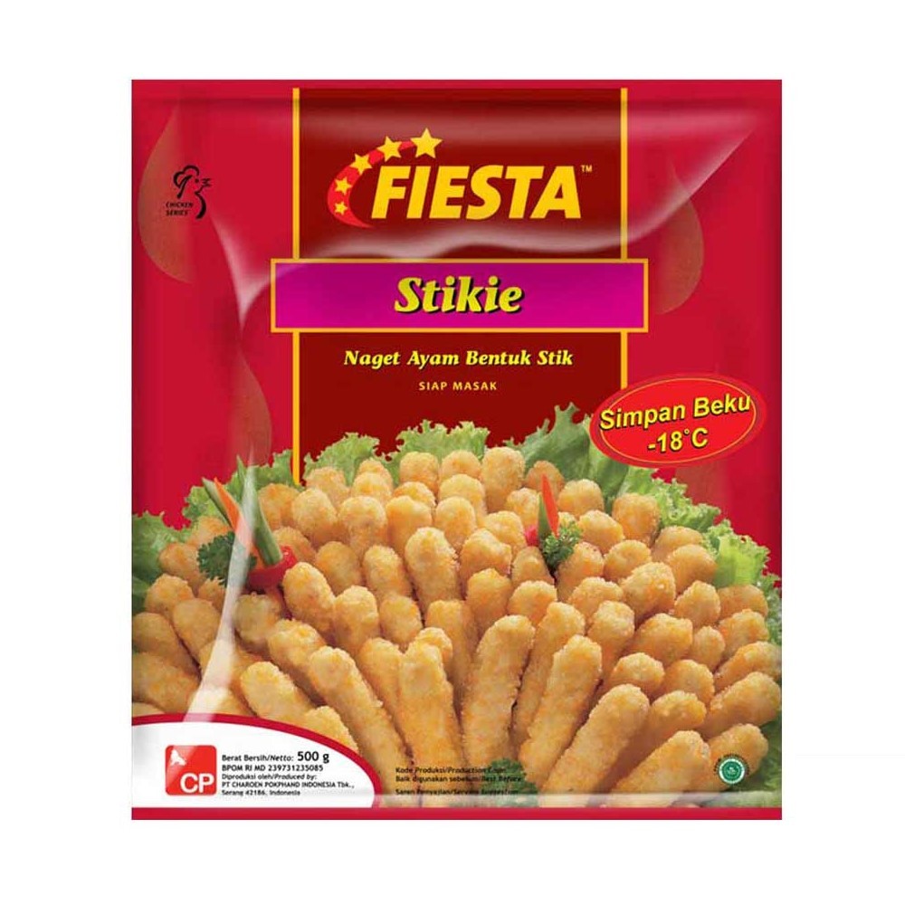

Fiesta Stikie 500gr – Chicken Nugget Stick 500 gr (KHUSUS KURIR INSTANT)