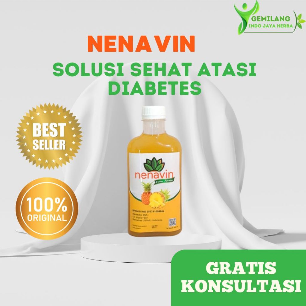 

Nenavin Original Cuka Nanas Untuk Bantu Atasi Diabetes & Kontrol Gula Darah