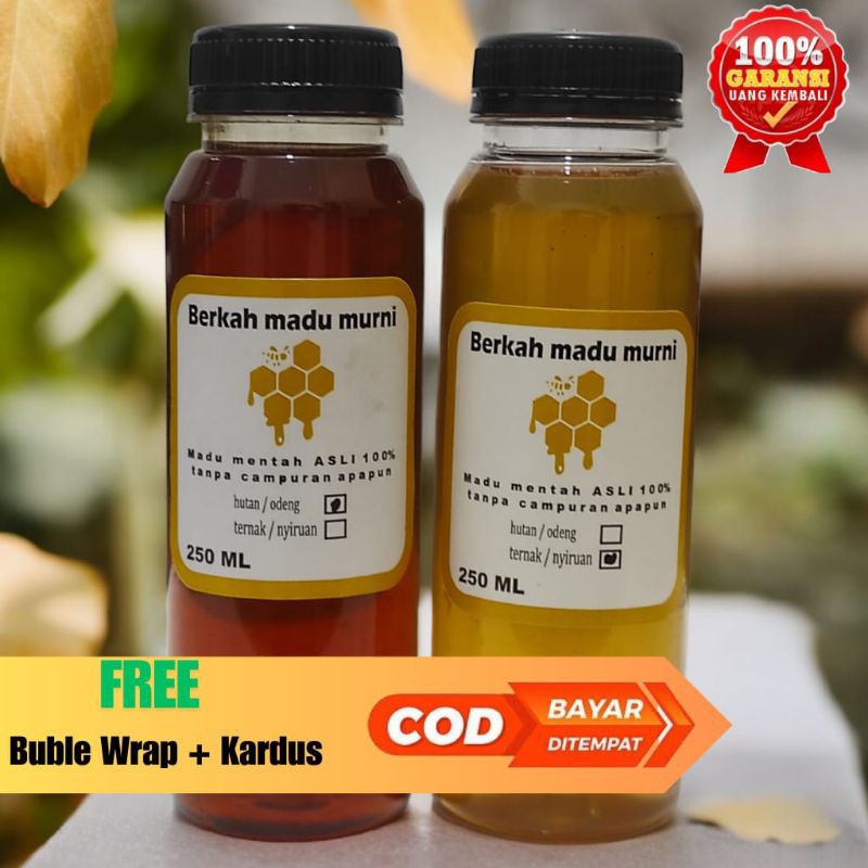 

Madu Hutan dan Ternak Asli 100%~ Berkah Madu Murni (250Ml)