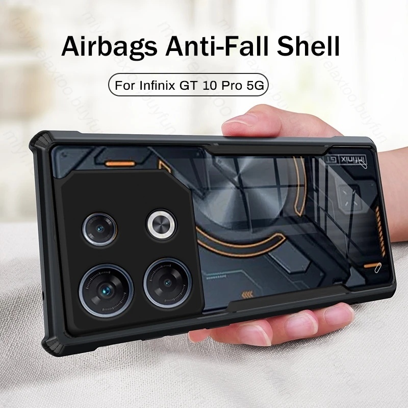 Soft Case Fusion Armor Shockproof Black Xundd Slim Transparant Beetle Series Kompatibel Infinix GT 2