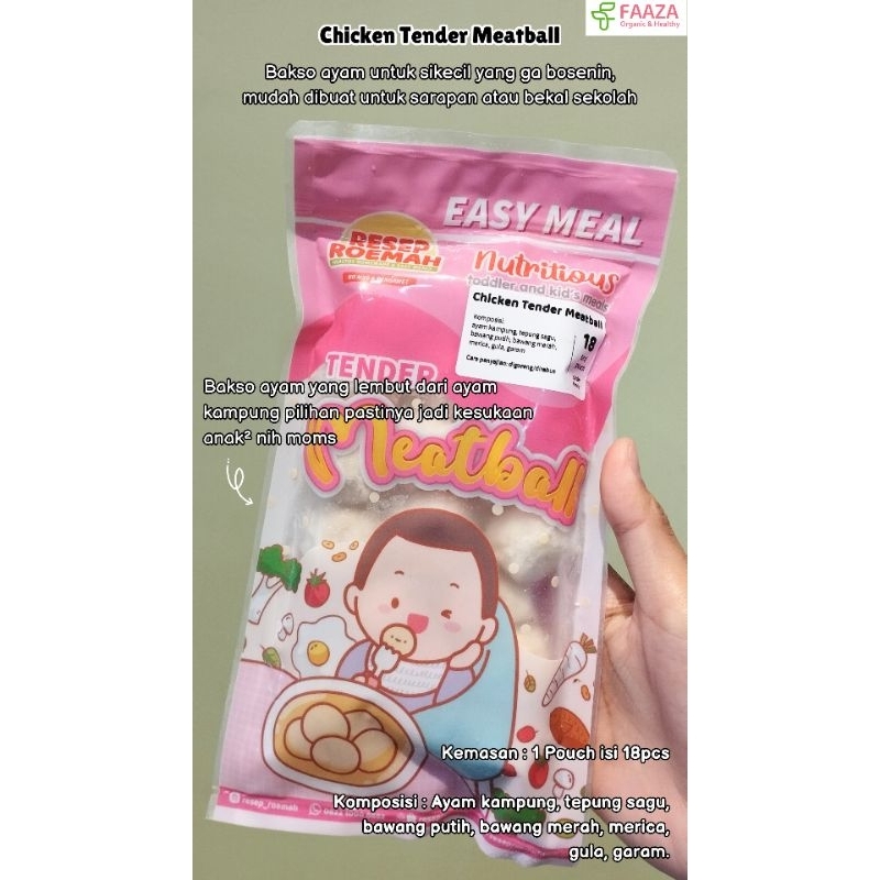 

Resep Roemah Chicken Tender Meatball / Bakso Ayam / Toddler Health Food / No MSG