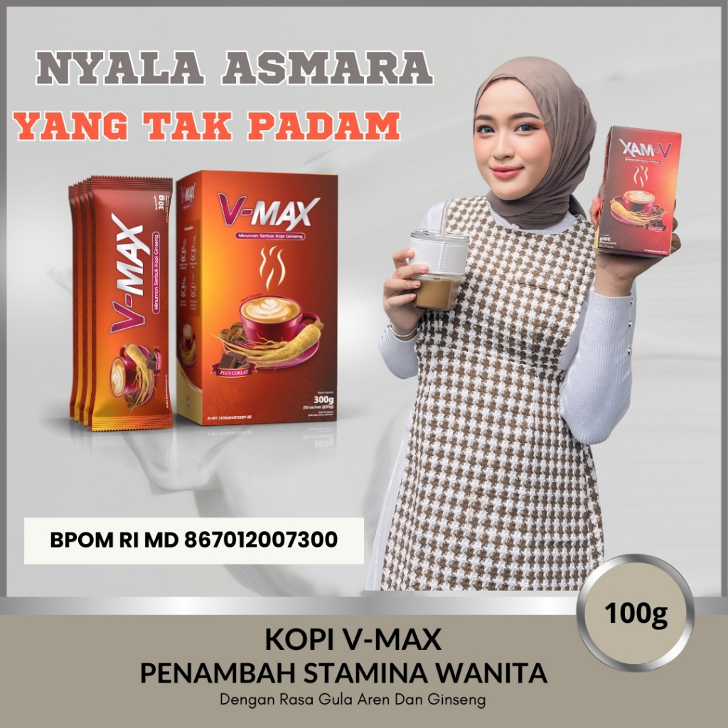 

V-Max Minuman Serbuk Penambah Gairah Stamina Wanita