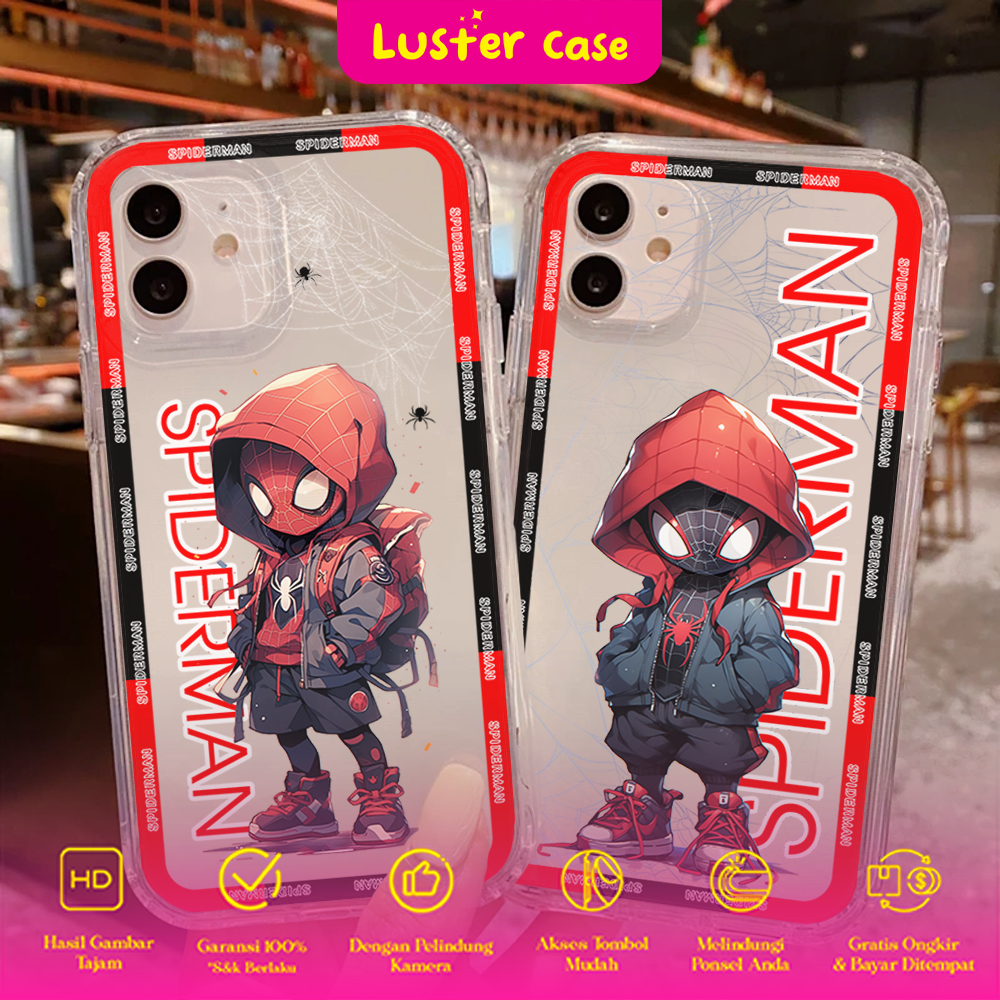 Case POCO X3 X3 PRO X3 NFC F3 X3 GT M3 M3 PRO 4G M3 PRO 5G M4 PRO MM5 M5S X5 C40  Luster [ SPIDERMAN
