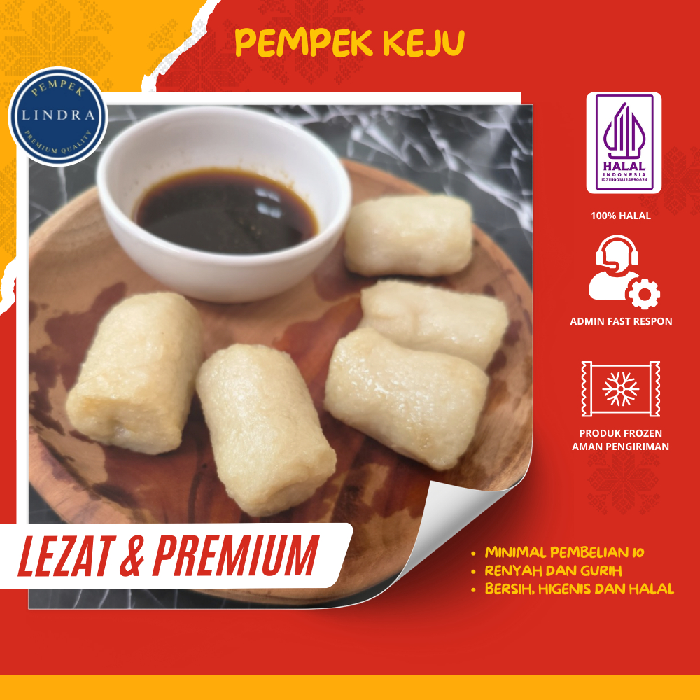 

Pempek Keju Lindra (Isi 10 Pcs) | Lezat & Premium | Pempek Lindra