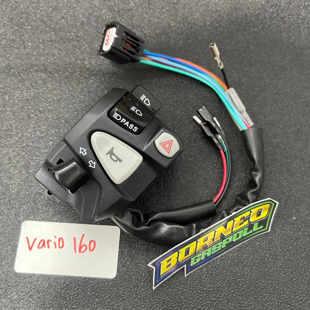 Holder Saklar Kiri Vario 160 Plus Hazard Universal kualitas vietnam
